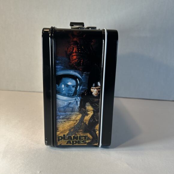 2001 Planet of the Apes Metal Lunchbox with Thermos NECA Movie Collectible - Picture 2 of 8